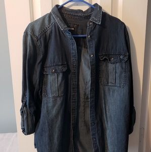 Express Tops - Express Dark Denim shirt Express Tops - Express Dark Denim shirt